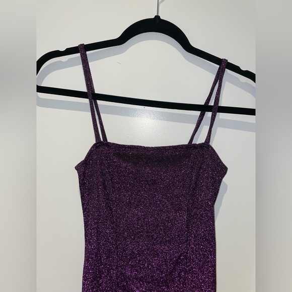 Forever 21 Puple Glittery Mini Dress - Picture 3 of 6
